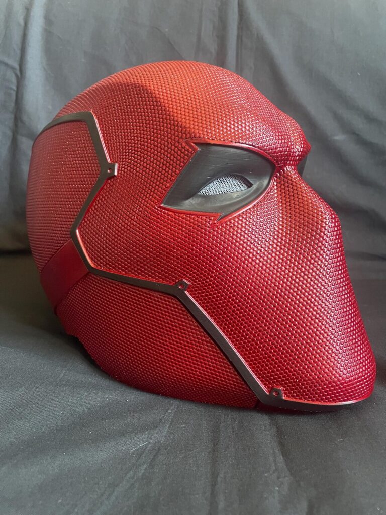 Maschera Cavaliere Rosso – Cosplay Supereroe da Comics e Anime | Accessorio Artigianale di Qualità | Fan made